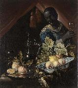 Juriaen van Streeck Still life with peaches and a lemon oil painting reproduction